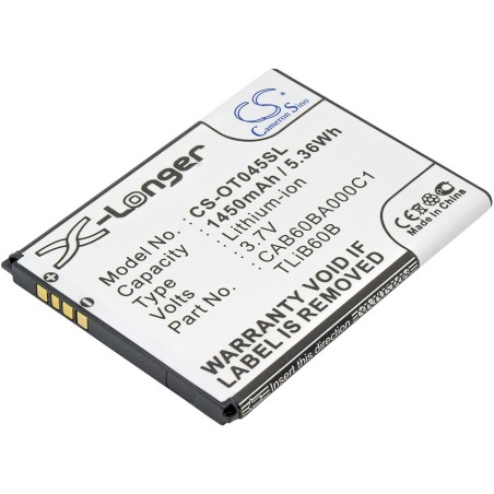 Batterie pour USCellular CAB60BA000C1 (1450 mAh/5.37 Wh, 3.7 V)