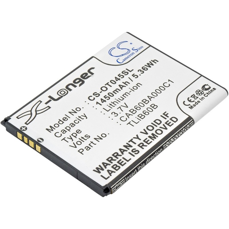 Batterie pour USCellular TLiB60B (1450 mAh/5.37 Wh, 3.7 V)