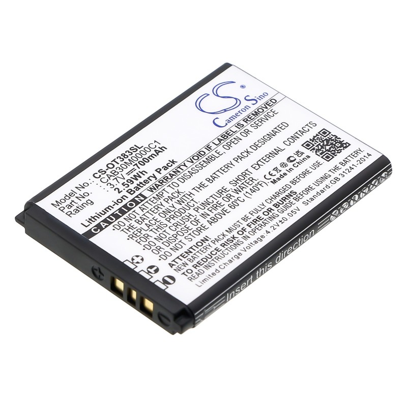 Batterie pour MTC 352 (700 mAh/2.59 Wh, 3.7 V)