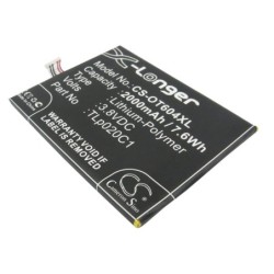Batterie pour Alcatel One Touch Idol 2 (2000 mAh/7.6 Wh, 3.8 V)