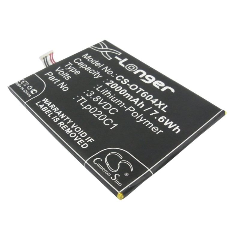 Batterie pour TCL S950 (2000 mAh/7.6 Wh, 3.8 V)