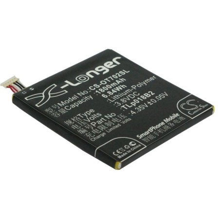 Batterie pour Alcatel One Touch Snap (1800 mAh/6.84 Wh, 3.8 V)