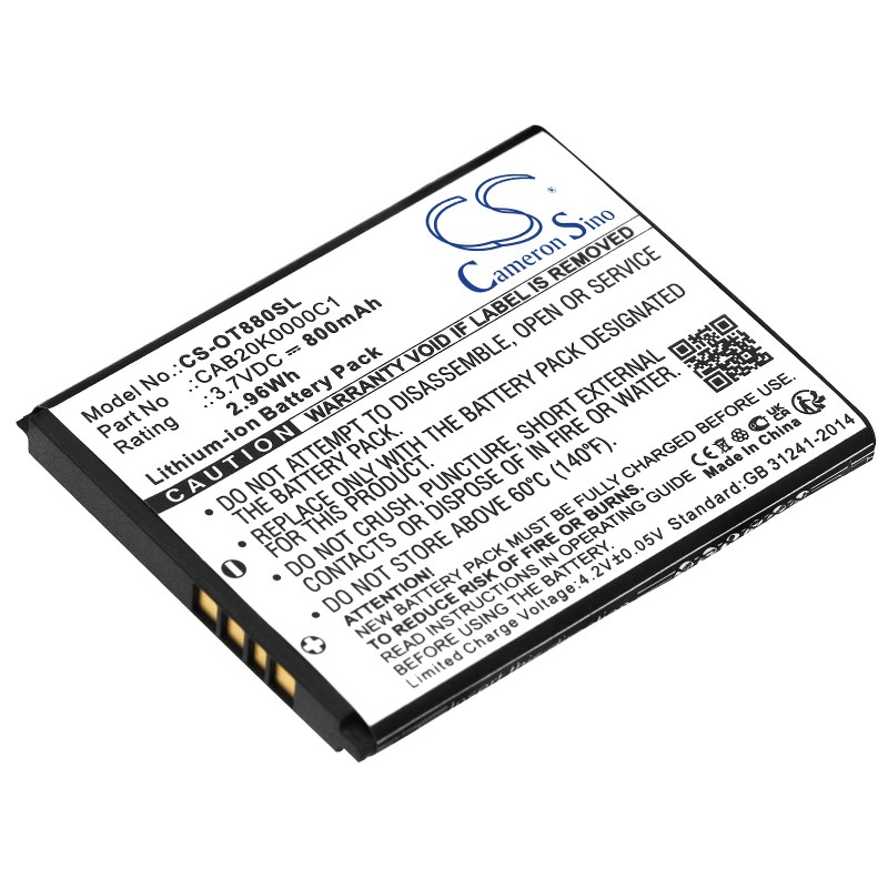Batterie pour M______ 602 (800 mAh/2.96 Wh, 3.7 V)