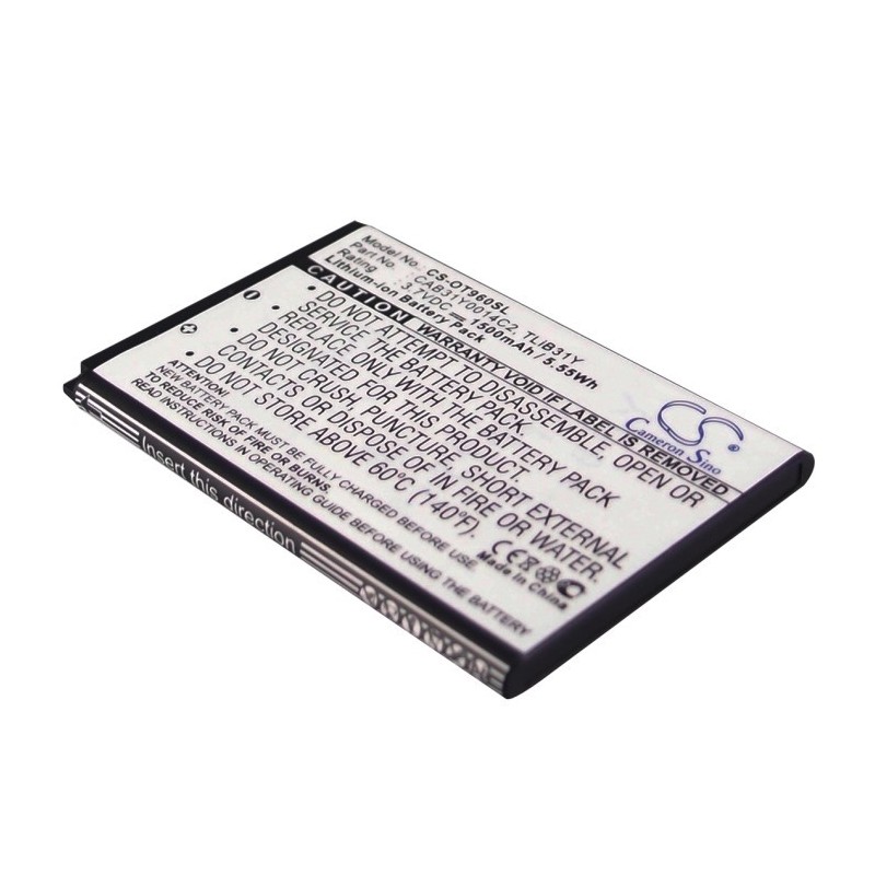 Batterie pour Cricket AUTHORITY (1500 mAh/5.55 Wh, 3.7 V)