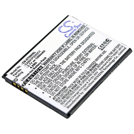 Batterie pour Alcatel Smart (1300 mAh/4.81 Wh, 3.7 V)