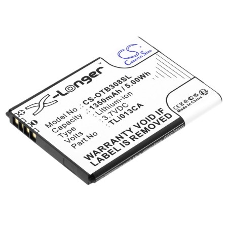 Batterie pour Alcatel TLi013CA (1350 mAh/5 Wh, 3.7 V)