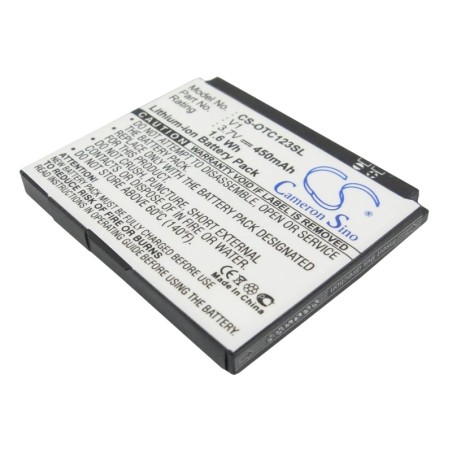 Batterie pour Alcatel OT-C123A (450 mAh/1.67 Wh, 3.7 V)