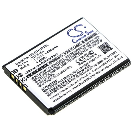 Batterie pour Alcatel OT-1046D (400 mAh/1.48 Wh, 3.7 V)