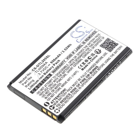 Batterie pour Alcatel OT-2053D (950 mAh/3.52 Wh, 3.7 V)