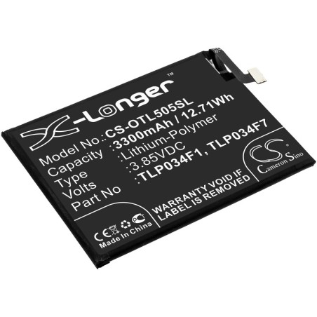 Batterie pour MetroPCS Revvl 4 (3300 mAh/12.71 Wh, 3.85 V)