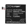Batterie pour Alcatel OT-6039 (2000 mAh/7.6 Wh, 3.8 V)