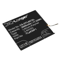 Batterie pour BlackBerry DT60BATT (3000 mAh/11.52 Wh, 3.84 V)