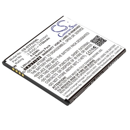 Batterie pour Alcatel OT-5051D (1750 mAh/6.65 Wh, 3.8 V)