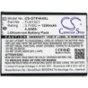 Batterie pour Cingular OT-4044C (1200 mAh/4.44 Wh, 3.7 V)