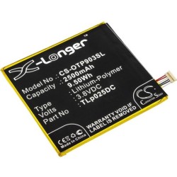 Batterie pour Alcatel Pixi 4 6.0 (2500 mAh/9.5 Wh, 3.8 V)
