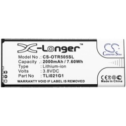 Batterie pour Alcatel Insight (2000 mAh/7.6 Wh, 3.8 V)