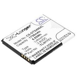 Batterie pour Alcatel OT-4060 (1750 mAh/6.65 Wh, 3.8 V)