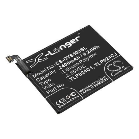 Batterie pour Alcatel ZIP A577VL (2400 mAh/9.24 Wh, 3.85 V)