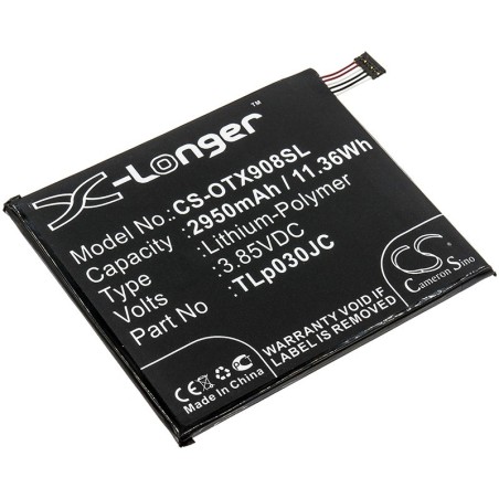 Batterie pour Alcatel 3C (2950 mAh/11.36 Wh, 3.85 V)