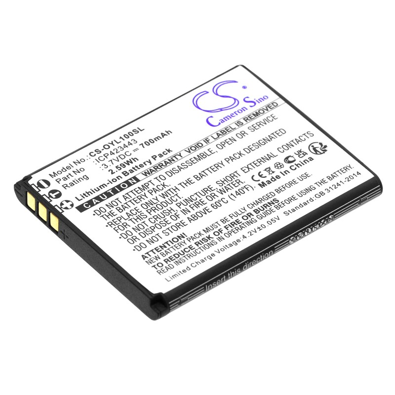 Batterie pour Olympia ICP423443 (700 mAh/2.59 Wh, 3.7 V)