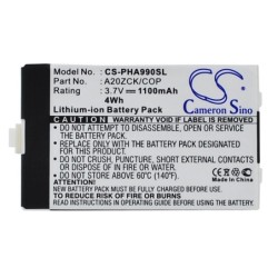 Batterie pour Philips Xenium 9A9A (1100 mAh/4.07 Wh, 3.7 V)