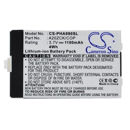 Batterie pour Philips Xenium 9A9A (1100 mAh/4.07 Wh, 3.7 V)