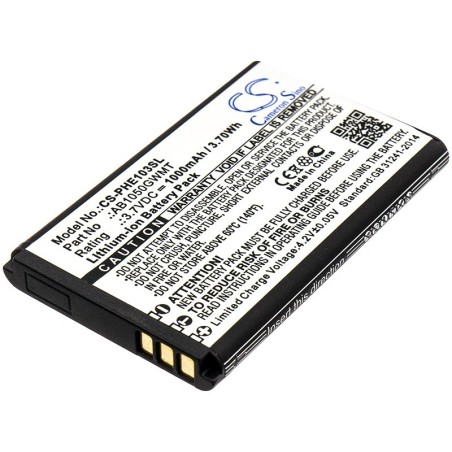 Batterie pour Philips Xenium E106 (1000 mAh/3.7 Wh, 3.7 V)