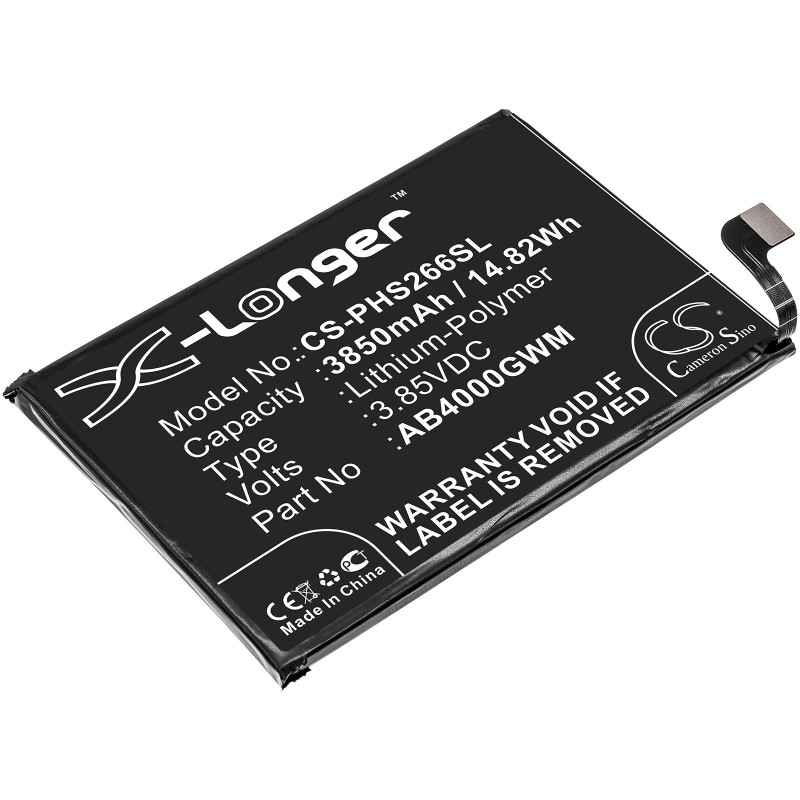 Batterie pour Philips Xenium S266 (3850 mAh/14.82 Wh, 3.85 V)