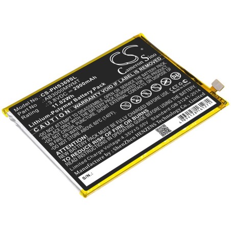 Batterie pour Philips AB3000MWMT (2900 mAh/11.02 Wh, 3.8 V)