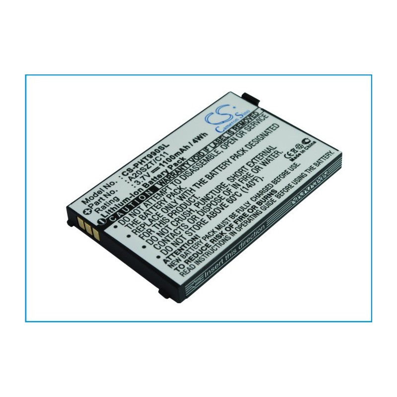 Batterie pour Philips 9@9T (1100 mAh/4.07 Wh, 3.7 V)