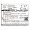 Batterie pour Philips Xenium W8560 (3300 mAh/12.54 Wh, 3.8 V)