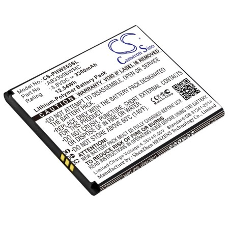 Batterie pour Philips W8560 (3300 mAh/12.54 Wh, 3.8 V)