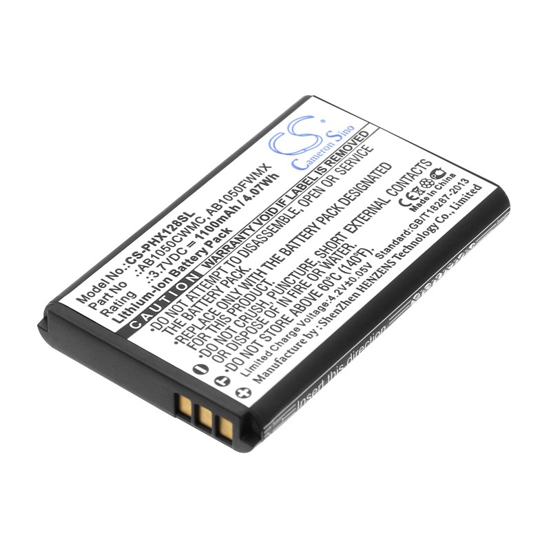 Batterie pour Philips Xenium X116 (1100 mAh/4.07 Wh, 3.7 V)
