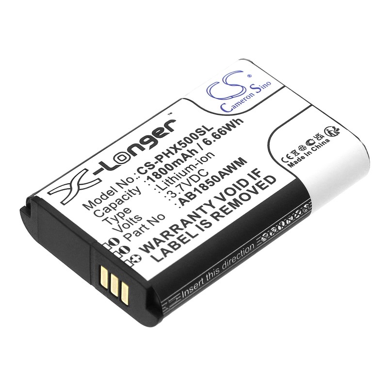 Batterie pour Philips Xenium 9A9K (1800 mAh/6.66 Wh, 3.7 V)