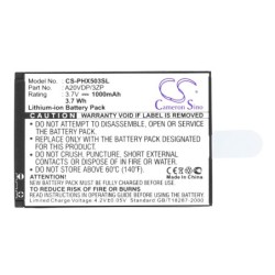 Batterie pour Philips Xenium E320 (1000 mAh/3.7 Wh, 3.7 V)