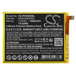 Batterie pour Philips Xenium CTX588 (4900 mAh/18.62 Wh, 3.8 V)