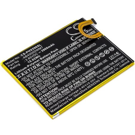 Batterie pour Philips Xenium X596 (3900 mAh/15.02 Wh, 3.85 V)