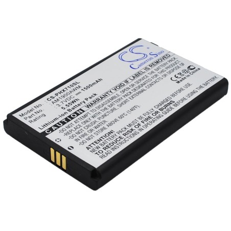 Batterie pour Philips Xenium X710 (1500 mAh/5.55 Wh, 3.7 V)