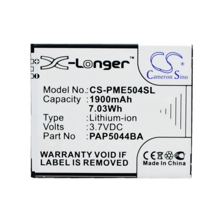 Batterie pour Prestigio MultiPhone 5044 Duo (1900 mAh/7.03 Wh, 3.7 V)