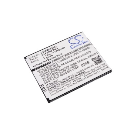 Batterie pour Prestigio MultiPhone 5300 Duo (1900 mAh/7.03 Wh, 3.7 V)