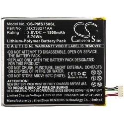 Batterie pour Prestigio HX336271AA (1500 mAh/5.7 Wh, 3.8 V)