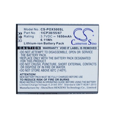 Batterie pour POSH Orion Pro (1650 mAh/6.11 Wh, 3.7 V)