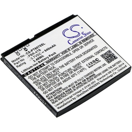 Batterie pour Pantech P6070 (940 mAh/3.48 Wh, 3.7 V)