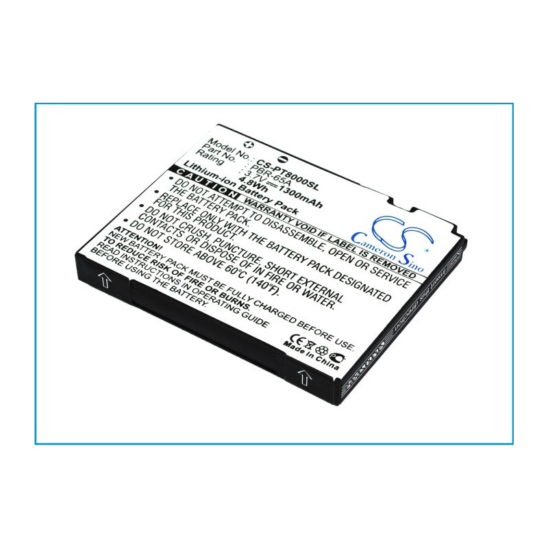 Batterie pour Pantech P8000 (1300 mAh/4.81 Wh, 3.7 V)