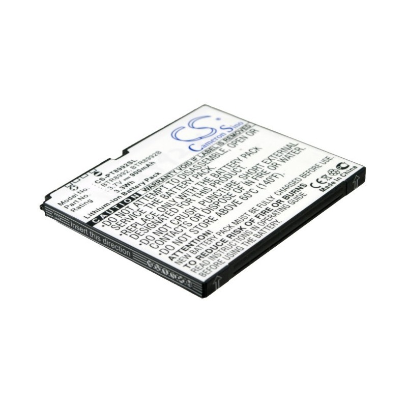 Batterie pour Pantech BTR8992B (900 mAh/3.33 Wh, 3.7 V)