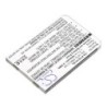 Batterie pour Pantech PG-C120 (550 mAh/2.04 Wh, 3.7 V)