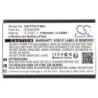 Batterie pour Techniphone ISI 2 (1200 mAh/4.44 Wh, 3.7 V)