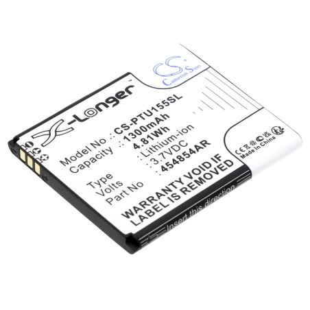 Batterie pour Panasonic 454854AR (1300 mAh/4.81 Wh, 3.7 V)