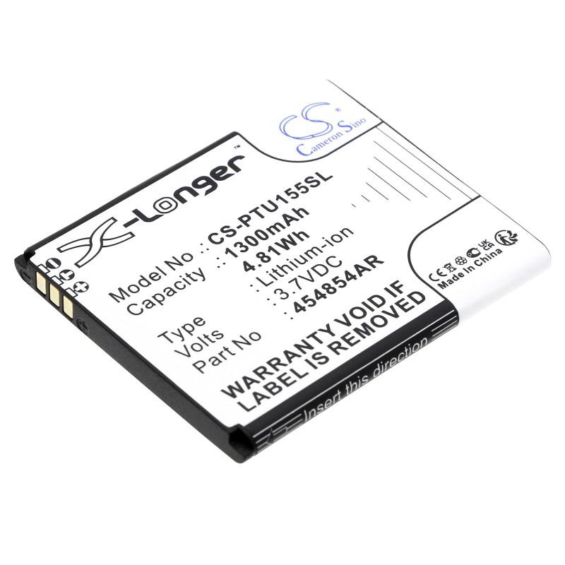 Batterie pour Panasonic 454854AR-E (1300 mAh/4.81 Wh, 3.7 V)