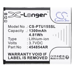 Batterie pour Panasonic 454854AR-E (1300 mAh/4.81 Wh, 3.7 V)